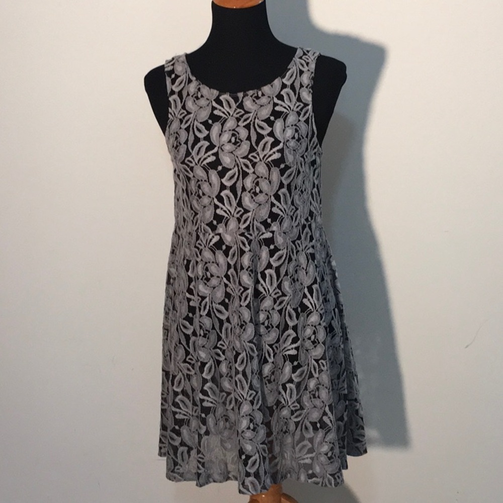 Free People Lace Dress Black Mesh Size S - Picture 5 of 8